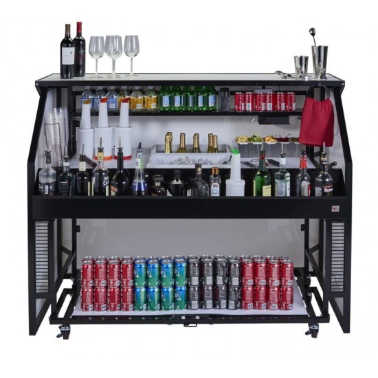 Bar mobil si pliabil din otel, statii cocktail Bar mobil si pliabil din otel, statii cocktail