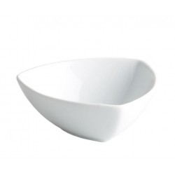 Bol salata, portelan, alb, 120 ml, 9X9X4 cm.