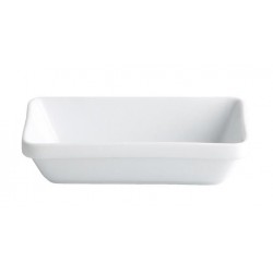 Bol salata, portelan, alb, 170 ml, 14X8,5X3 cm.