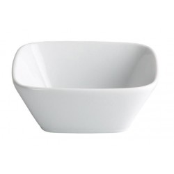 Bol salate, patrat, portelan alb, 300 ml, 13X13X5 cm