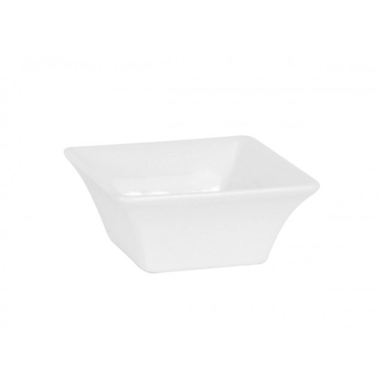 Bol salate/sosuri, portelan alb, patrat, 7x7x3 cm, caspio Bol salate/sosuri, portelan alb, patrat, 7x7x3 cm, caspio
