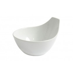 Bol sosuri/salate, portelan alb, 12x8 cm