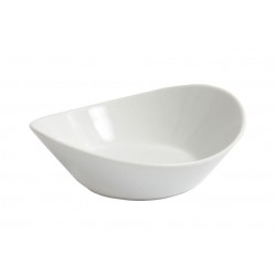 Bol sosuri/salate, portelan alb, 14X12X5 cm
