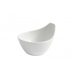 Bol sosuri/salate, portelan alb, 8x6 cm