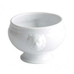 Bol supe, portelan alb, 440 ml, 11X9 cm, LION