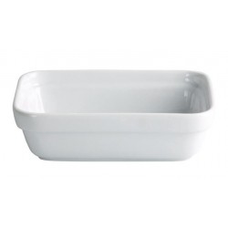 Bol suprapozabil, salate, dreptunghiular, portelan alb, 450 ml, 16,5X11,5X5 cm