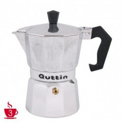 Moka pot coffee for gas, electric, 3 cups of coffee