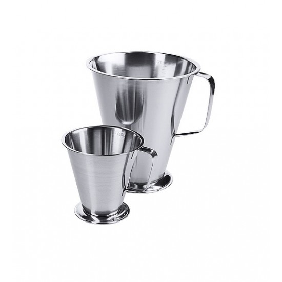 Cană gradată, cu maner, inox, 1.5 litri