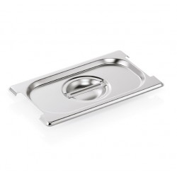 Capac cuva GN1/4 inox cu manere, 265 × 162 mm