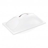 Cover, display, RollTop GN 1/1, polycarbonate with cut-out side