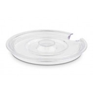 Capac boluri, transparent, rotund , 16 cm, UNIVERSAL, cu decupaj lingurita 