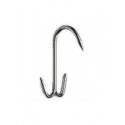 Carlig inox, pentru carne, tip ancora, 6x12 mm