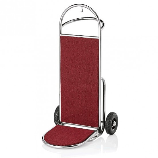 Carucior bagaje hotel, inox cuprat, mocheta visinie, 2 roti, 61x70.5x121 cm Carucior bagaje hotel, inox cuprat, mocheta visinie, 2 roti, 61x70.5x121 cm