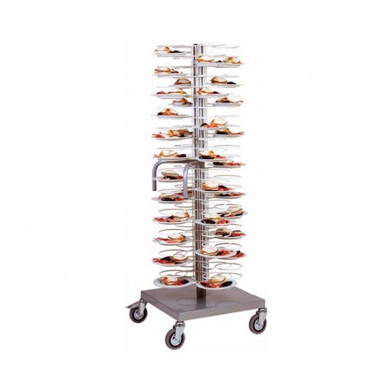Carucior pentru 96 farfurii Ø18-23cm, 60x60x175 cm Carucior pentru 96 farfurii Ø18-23cm, 60x60x175 cm