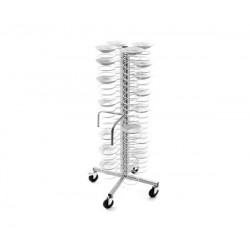 Cărucior, Suport rotativ pentru 96 farfurii Ø18-23cm 