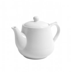 Ceainic din portelan alb, 500 ml, 18X11X12CM.