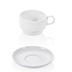 Ceasca si farfurie cafea portelan 180 ml