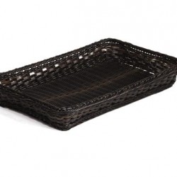 Buffet-basket, Polypropylen, black/ brown, GN 1/6, 17,6x16,2xH10 cm      