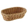 Basket, oval, polypropylene, brown, 19x12xH6 cm           