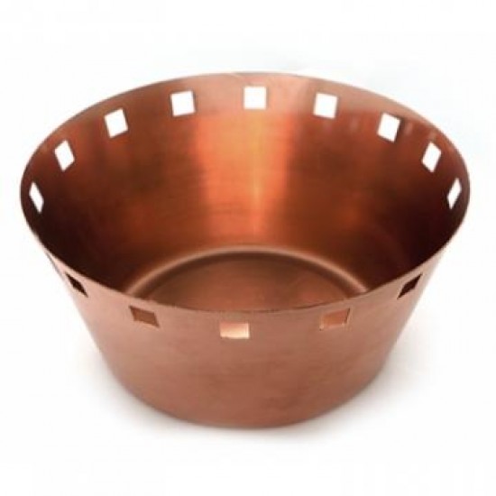 Coșuleț pâine, inox cu strat cupru, 20.2 x 9 cm Coșuleț pâine, inox cu strat cupru, 20.2 x 9 cm