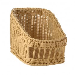 Basket, Polypropylene, beige, 30x40x16 / 27 cm     