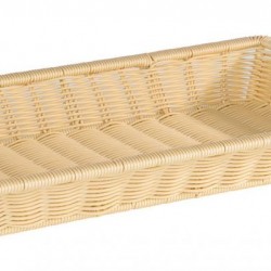 Basket Polypropylene, light beige, GN 1/1, 53x32,5xH10 cm, SUPERSTRONG    