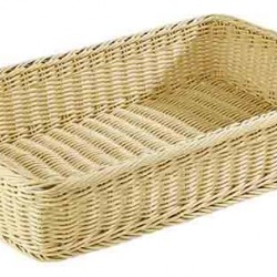 Basket, polypropylene, beige, GN 1/1, 53x32,5xH10 cm        