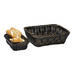 Coș polipropilenă, negru/maro, GN 1/4, 26,5x16,2xH10 cm