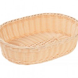 Coș pâine, oval, din polipropilenă, 38x27x9 cm