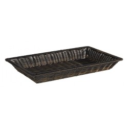 Coș Polipropilenă, spate/maro, GN 1/1, 53x32,5xH6,5 cm, SUPERSTRONG
