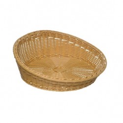 Basket, round, Polypropylen, beige, Ø 31-37x6 - 12 cm      