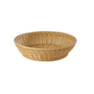 Basket, round, Polypropylene, beige, Ø 42x12 cm             