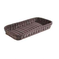 Tray polypropylene, brown, 40x30xH5 cm, PROFI LINE 