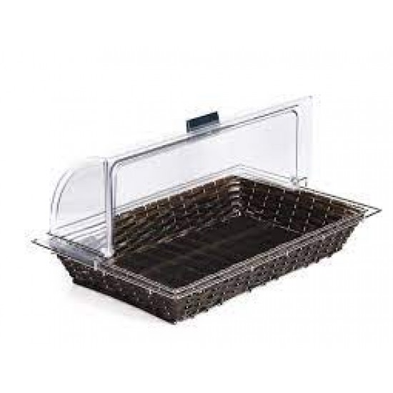 Cos servire paine, fructe, bufet, negru/maro, 56,5x36.5x10 cm Cos servire paine, fructe, bufet, negru/maro, 56,5x36.5x10 cm