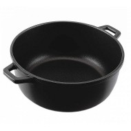 Cratiță din aluminiu, adâncă, monobloc, antiaderentă, 24xH10 cm