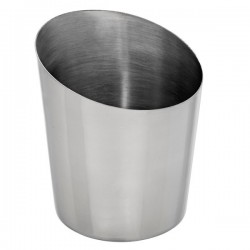 Cupă servire cartofi prăjiți, inox, 9.5xH8.5/11.5 cm, 450 ml