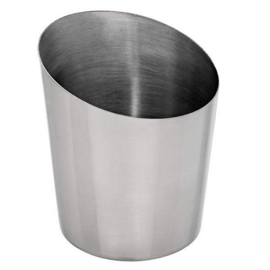 Cupă servire cartofi prăjiți, inox, 9.5xH8.5/11.5 cm, 450 ml Cupă servire cartofi prăjiți, inox, 9.5xH8.5/11.5 cm, 450 ml