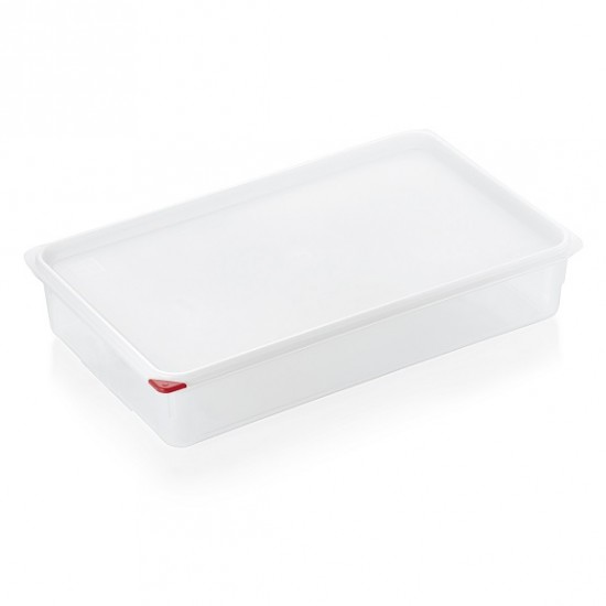 Storage box with sealed lid, GN 1/1 - 100 mm, polypropylene, ColorClip , 13,7 litr, VITRAline