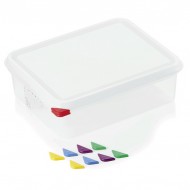 Food storage box GN 1/2 tray - 100 mm, polypropylene, ColorClip, 6.5 liters, VITRAline