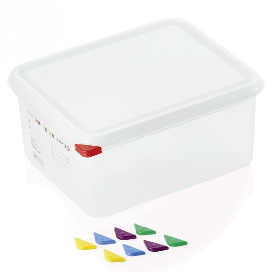 Storage food box, GN 1/2 tray - 150 mm, polypropylene, ColorClip, 10 liters, VITRAline Storage food box, GN 1/2 tray - 150 mm, polypropylene, ColorClip, 10 liters, VITRAline