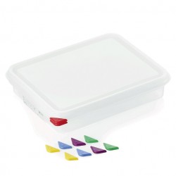 Storage food box, GN 1/2 tray - 65 mm, polypropylene, ColorClip, 4 liters, VITRAline