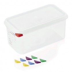 Storage food box, GN 1/3 tray - 150 mm, polypropylene, ColorClip, 6 liters, VITRAline