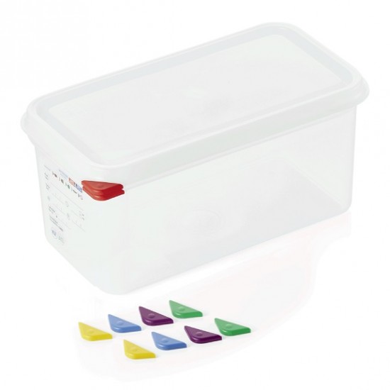 Storage food box, GN 1/3 tray - 150 mm, polypropylene, ColorClip, 6 liters, VITRAline Storage food box, GN 1/3 tray - 150 mm, polypropylene, ColorClip, 6 liters, VITRAline
