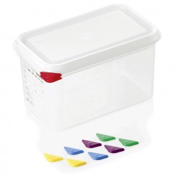 Food storage box GN 1/4 tray-150 mm, polypropylene, ColorClip, 4.3 liters, VITRAline