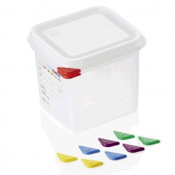 Food storage box, GN 1/6 tray - 150 mm, polypropylene, ColorClip, 2.6 liters, VITRAline