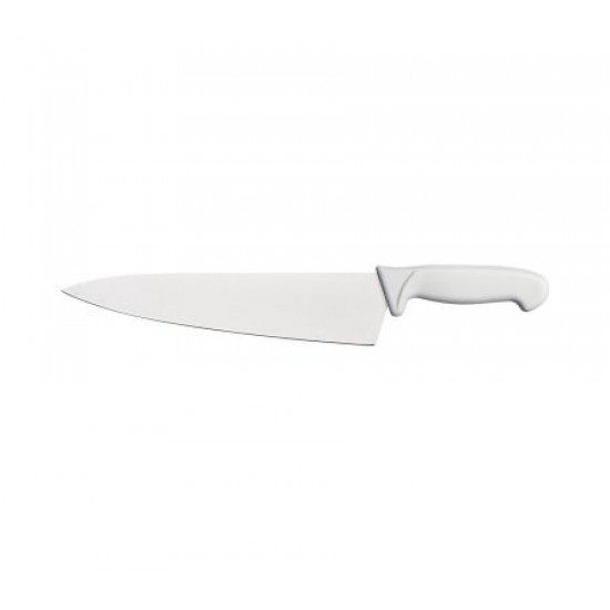 Cuțit bucătar, inox, lama 26 cm, mâner alb Cuțit bucătar, inox, lama 26 cm, mâner alb