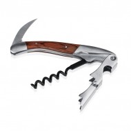 Desfacator si tirbuson ospatar, inox/lemn, 12 cm
