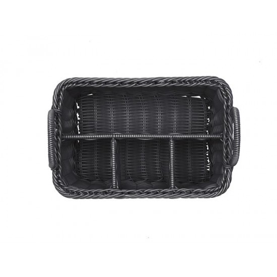 Dispenser, suport tacamuri, 4 compartimente, negru, polipropilena Dispenser, suport tacamuri, 4 compartimente, negru, polipropilena