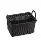 Dispenser, suport tacamuri, 4 compartimente, negru, polipropilena Dispenser, suport tacamuri, 4 compartimente, negru, polipropilena