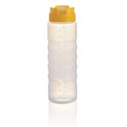 Flacon, recipient sosuri galben PE, gradat, fifo, 750 ml 